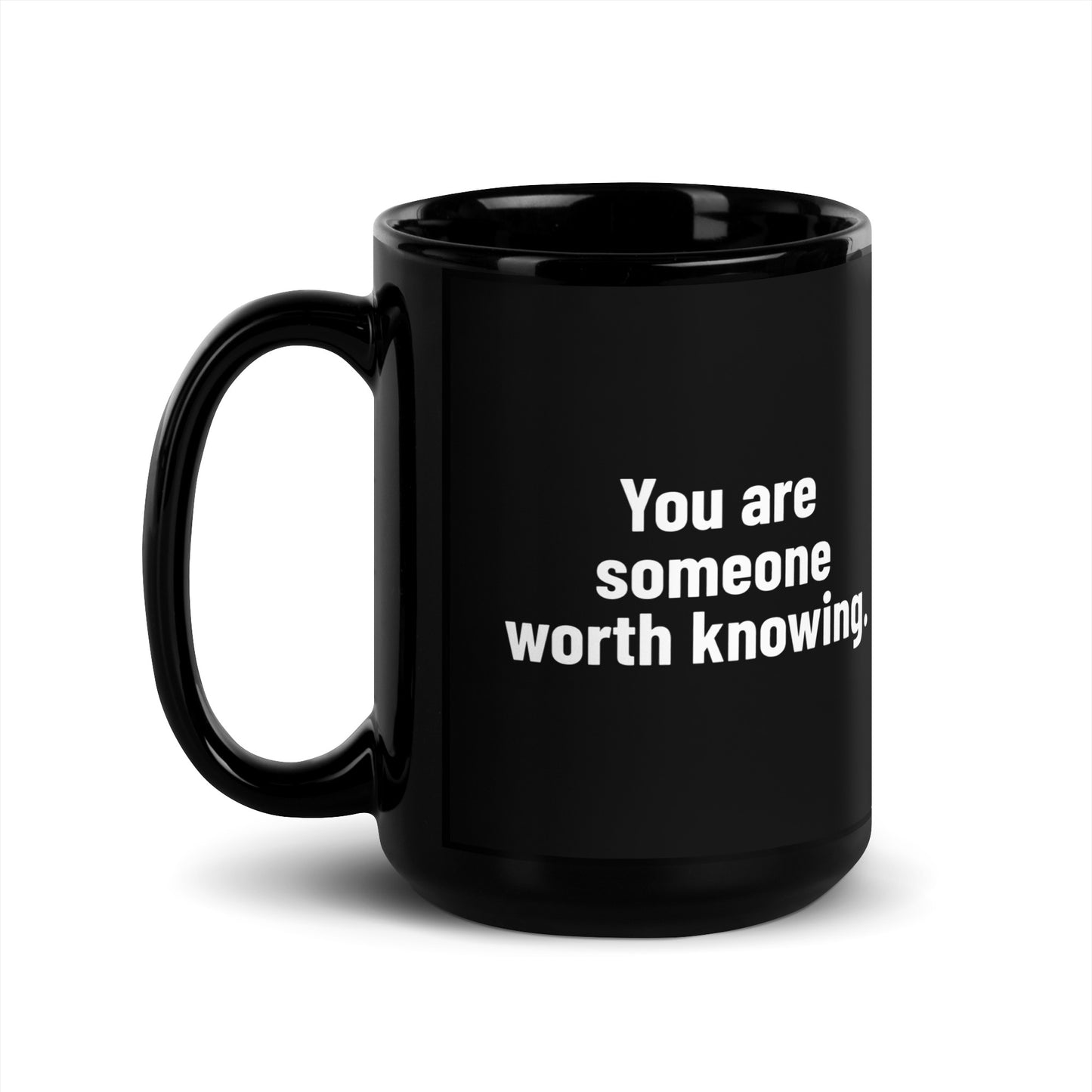 Black Glossy Mug